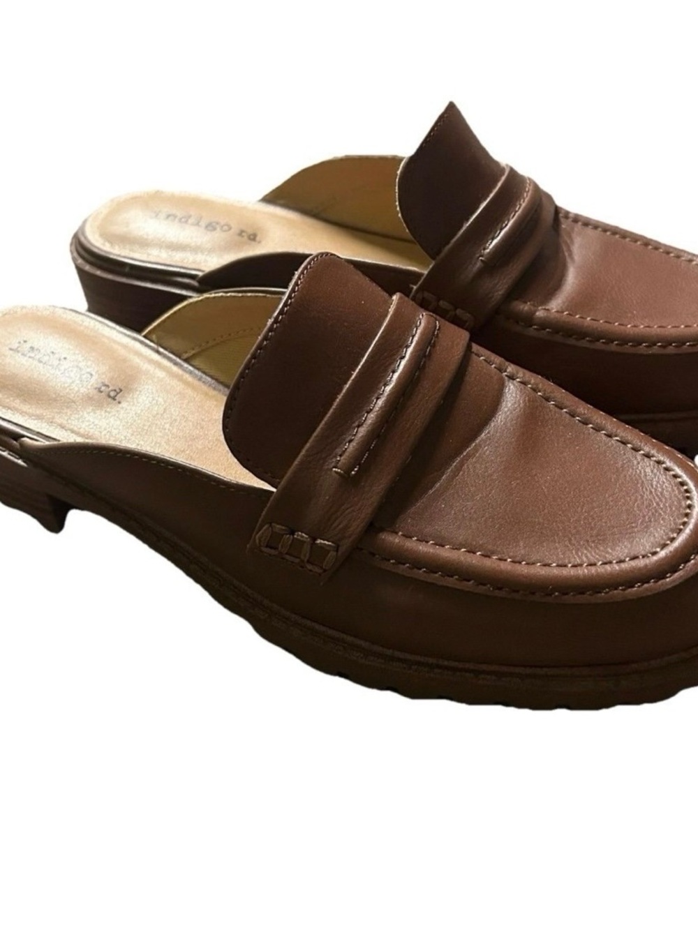Women’s Indigo Rd. Medium Brown Slip On Mule Shoes Size 8M